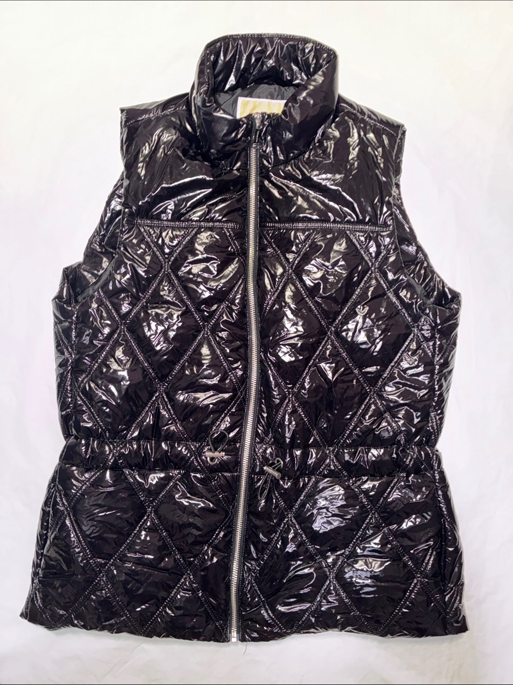 Michel Kors Women’s Quilted Shiny Puffer Vest - Black